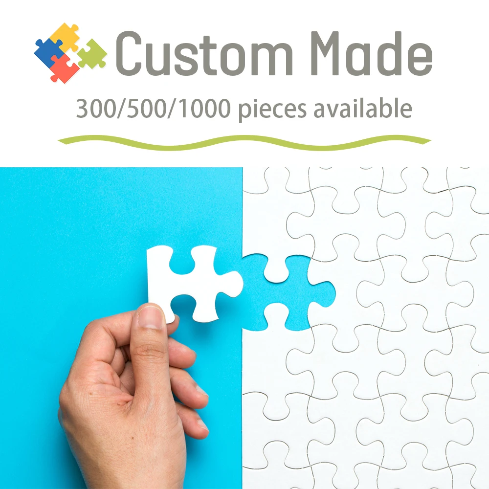 Puzzle Blank White - Dropshipping Custom Jigsaw Puzzle Customize Your