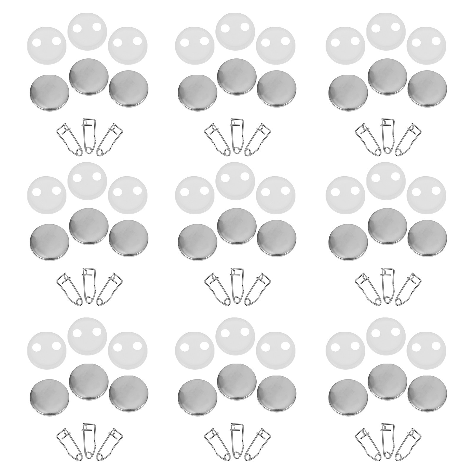 Button Badge Blank - 100Sets Blank Button Badge Parts 32Mm