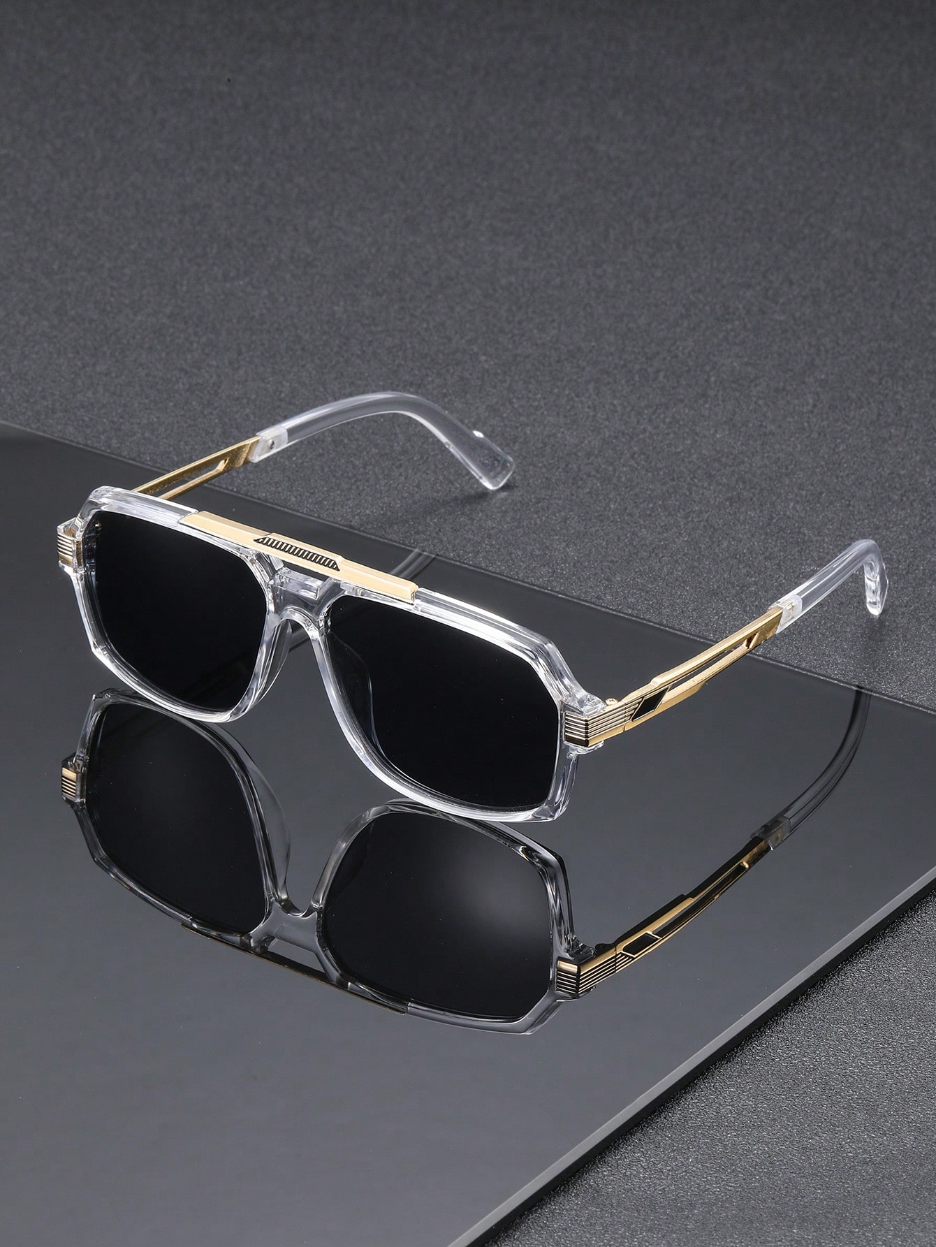 1 pair of men's T transparent  - Metal Photo Panel avaliação e preço
