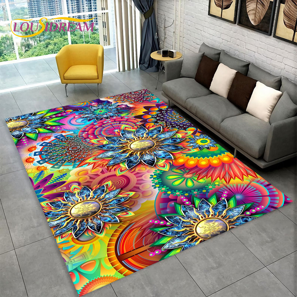 Bohemia Mandala Geometric Area - Door Mat Blank avaliação e preço