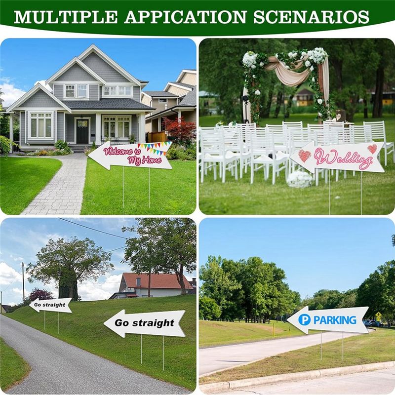 A68P-Directional Arrows Signs  - Yard Sign Blank avaliação e preço