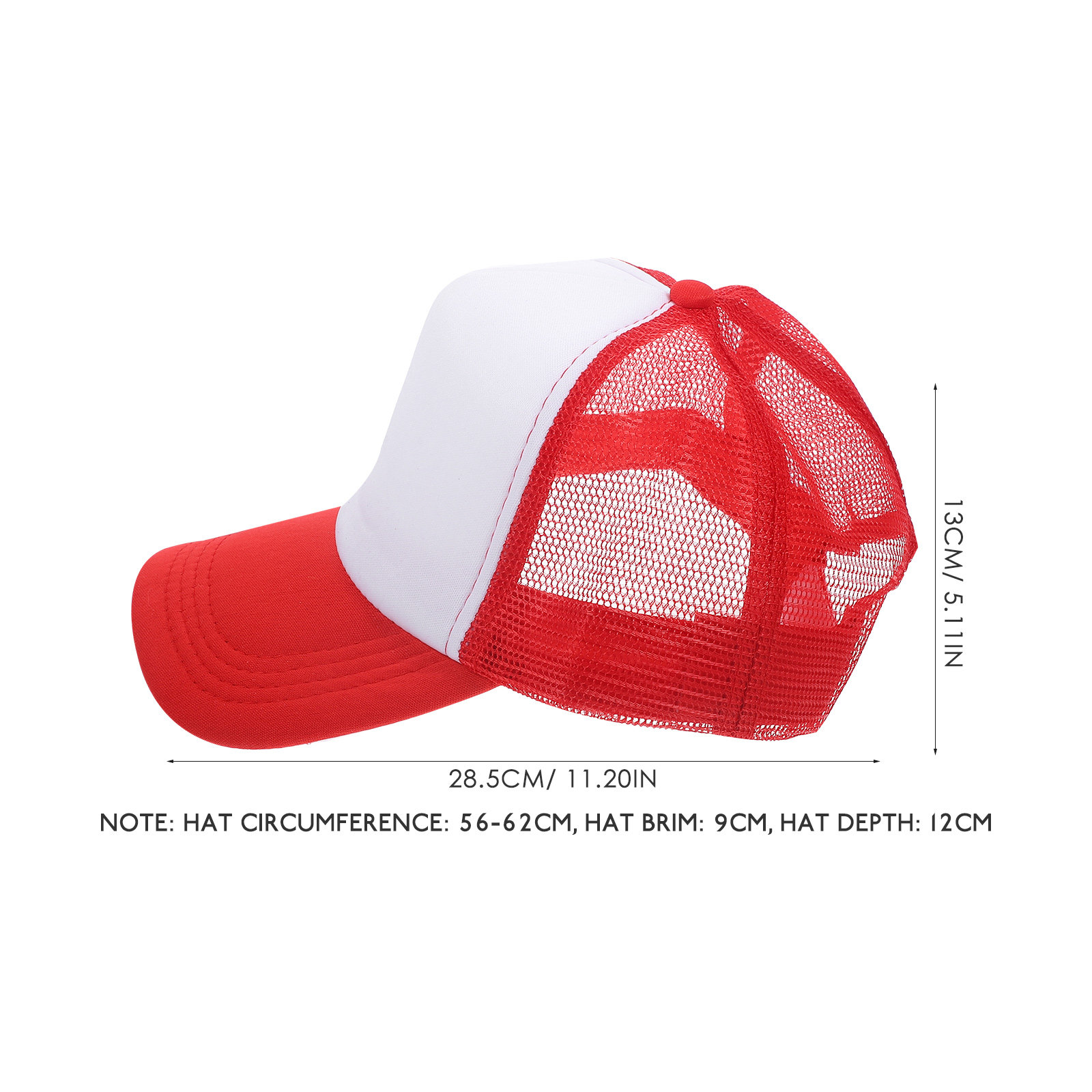 10Pcs Blank Mesh Baseball Caps - Hat Sublimation Blank avaliação e preço