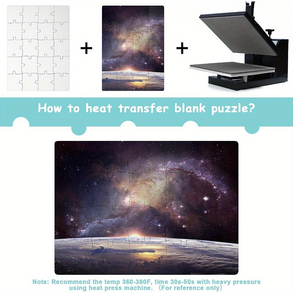 6pcs Sublimation Blank Puzzles - Puzzle Blank White avaliação e preço