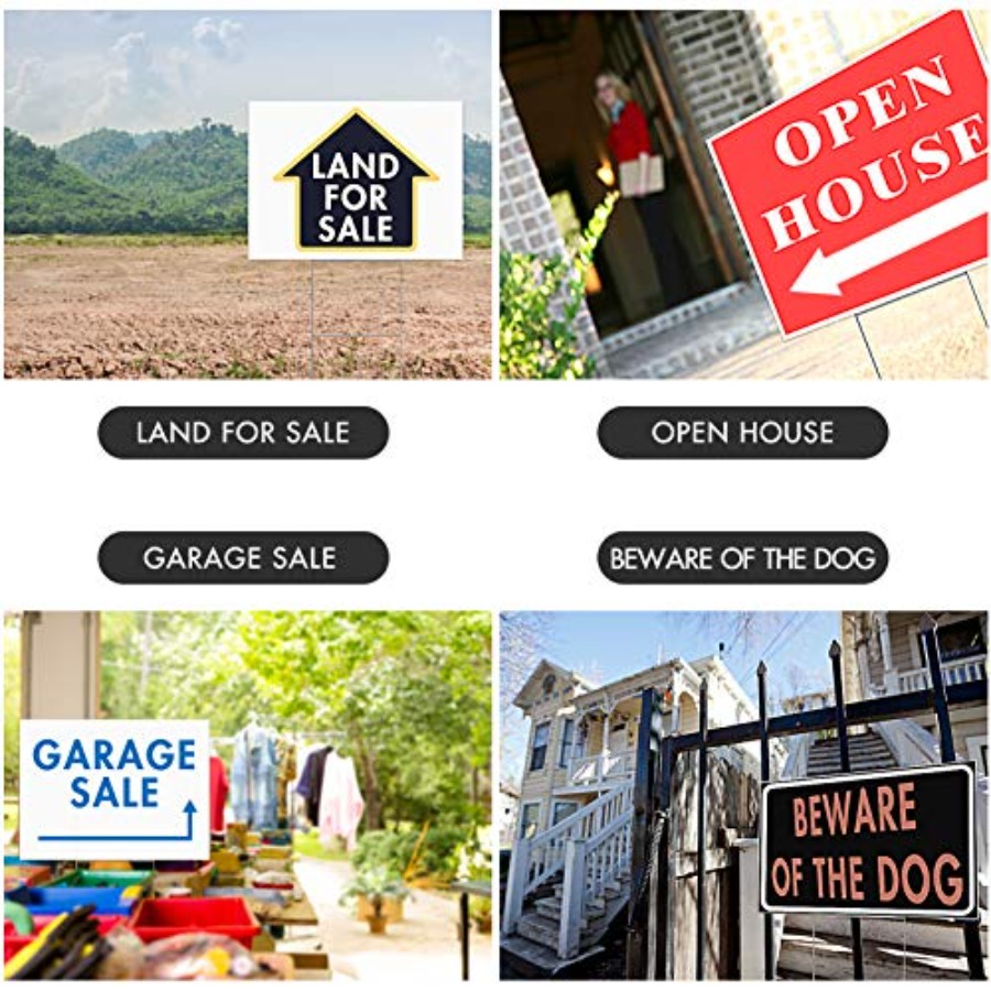 22Pcs Blank Yard Signs with St - Yard Sign Blank avaliação e preço