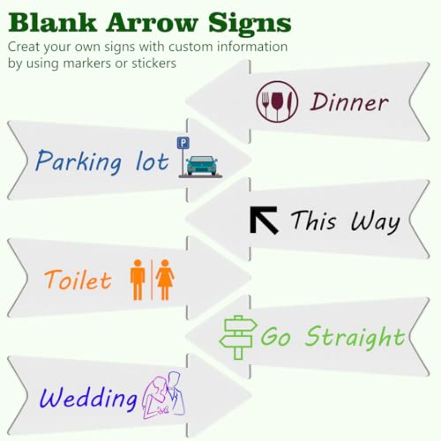 Directional Arrow Signs with S - Yard Sign Blank avaliação e preço