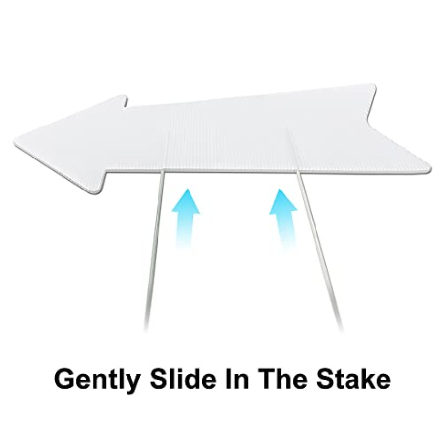 Blank Arrow Signs With Stakes  - Yard Sign Blank avaliação e preço