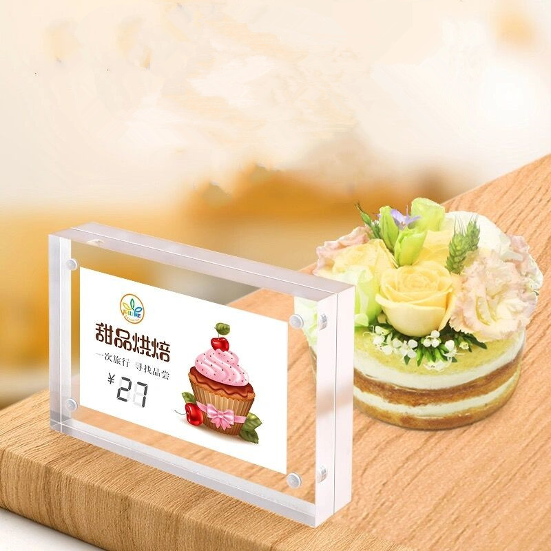 5 PCS 90x55mm Magnetic Acrylic - Photo Acrylic Block avaliação e preço