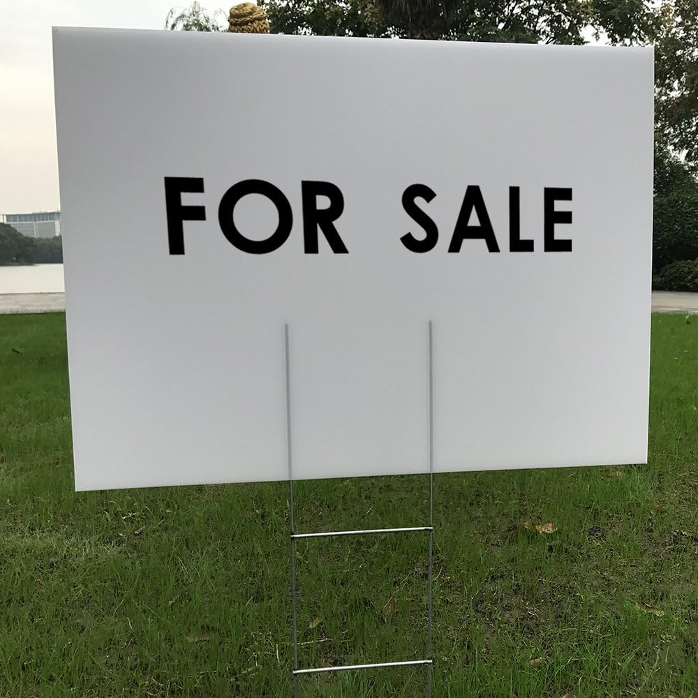 6 Pack 24x18 White Blank Lawn  - Yard Sign Blank avaliação e preço
