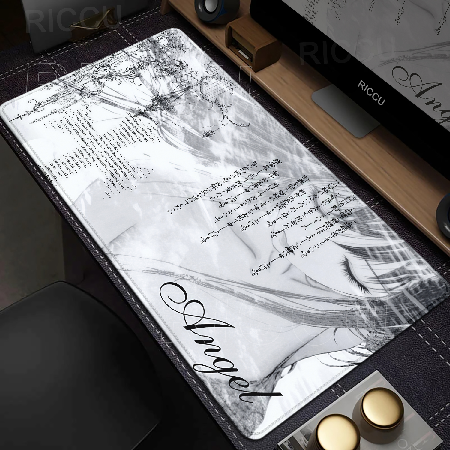 Anime Aesthetics Mousepad Blac - Mouse Pad Blank Sublimation avaliação e preço