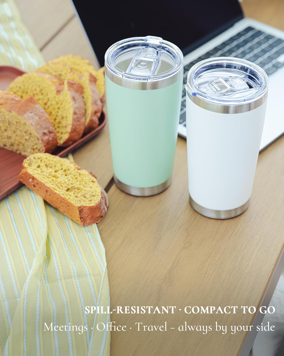 20oz Leakproof Travel Coffee T - Tumbler 20Oz White avaliação e preço