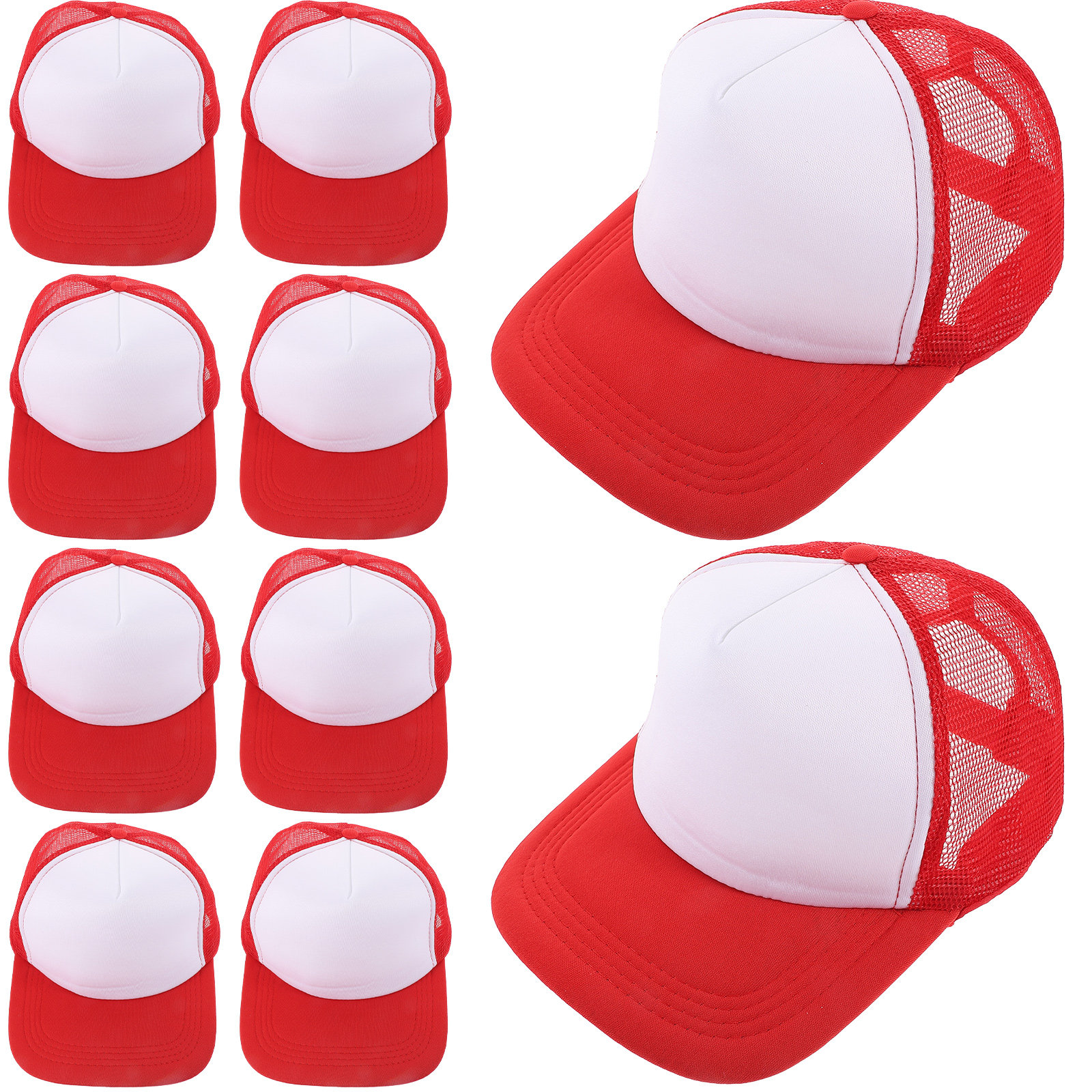 10pcs Blank Mesh Baseball Caps - Hat Sublimation Blank avaliação e preço