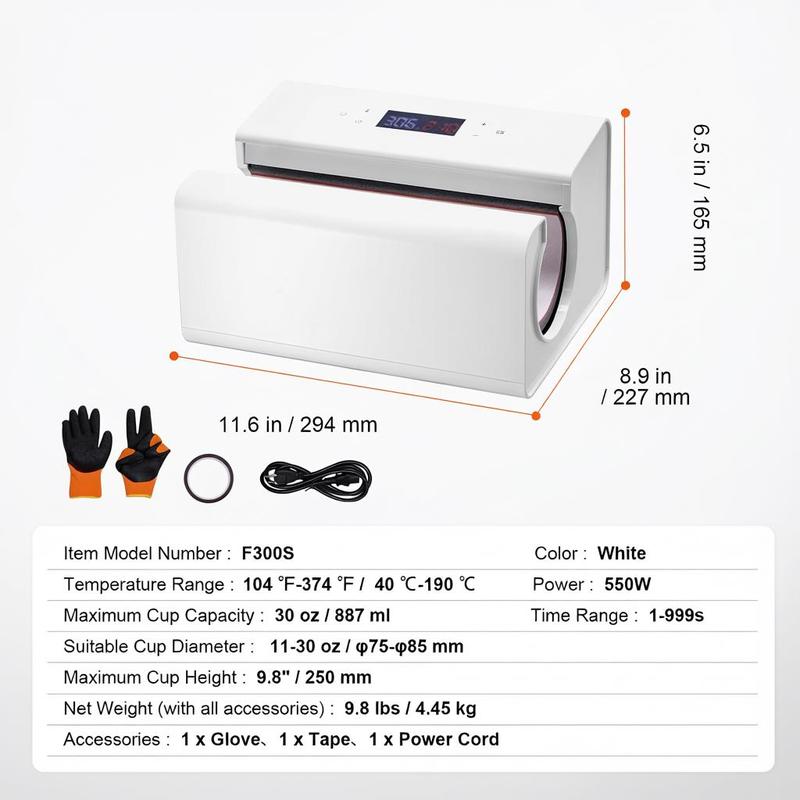 Auto Tumbler Heat Press Machin - Sublimation Mug White avaliação e preço