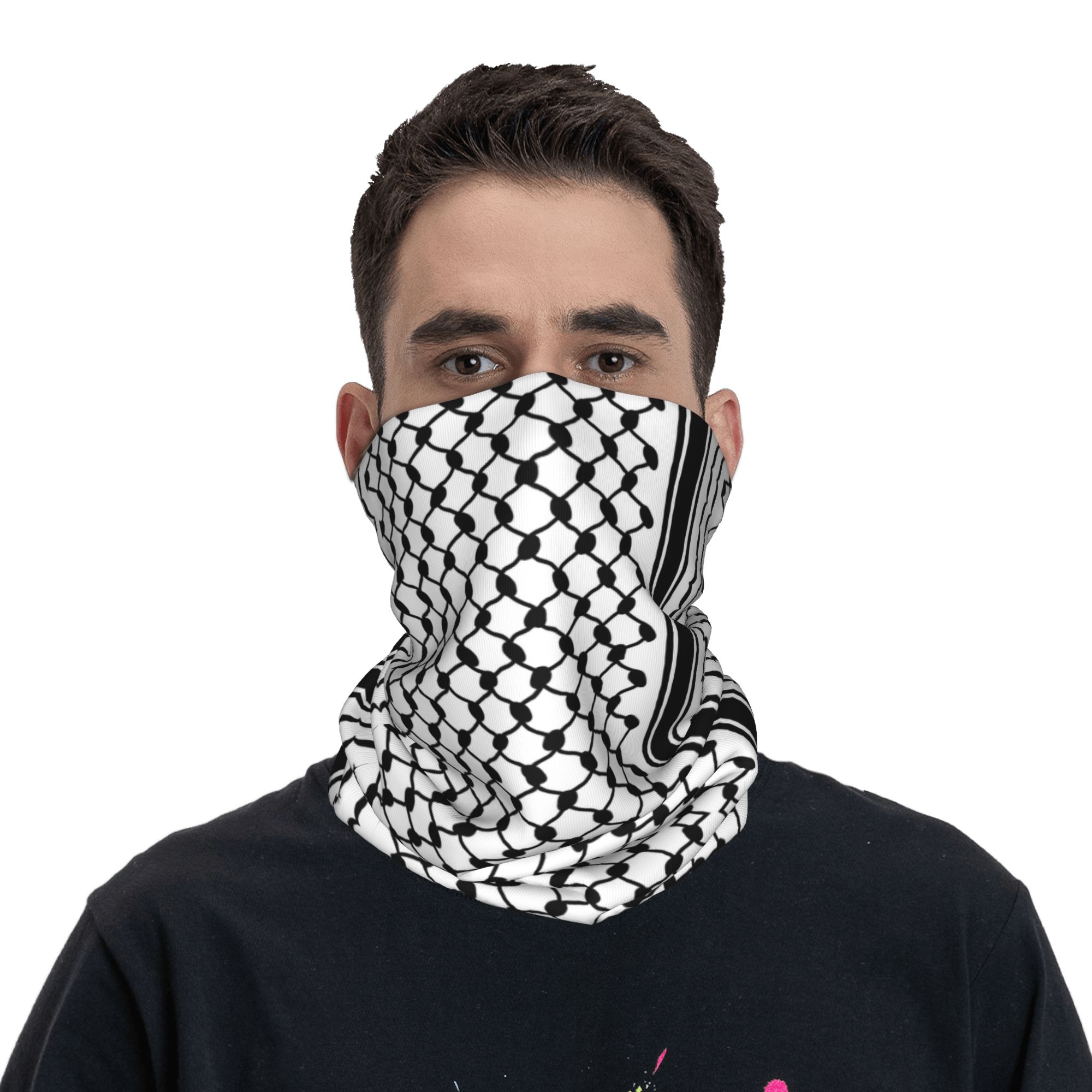 Shemagh Bandana Neck Gaiter Wi - Bandana Blank White avaliação e preço