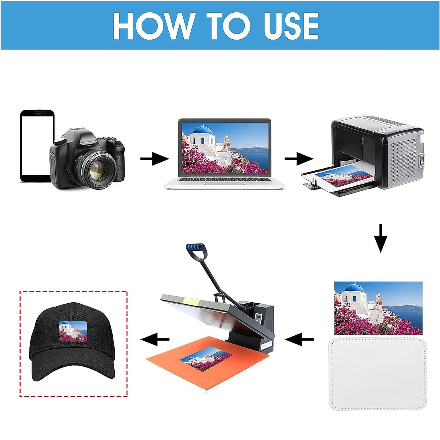 Sublimation Blanks Leatherette - Hat Sublimation Blank avaliação e preço