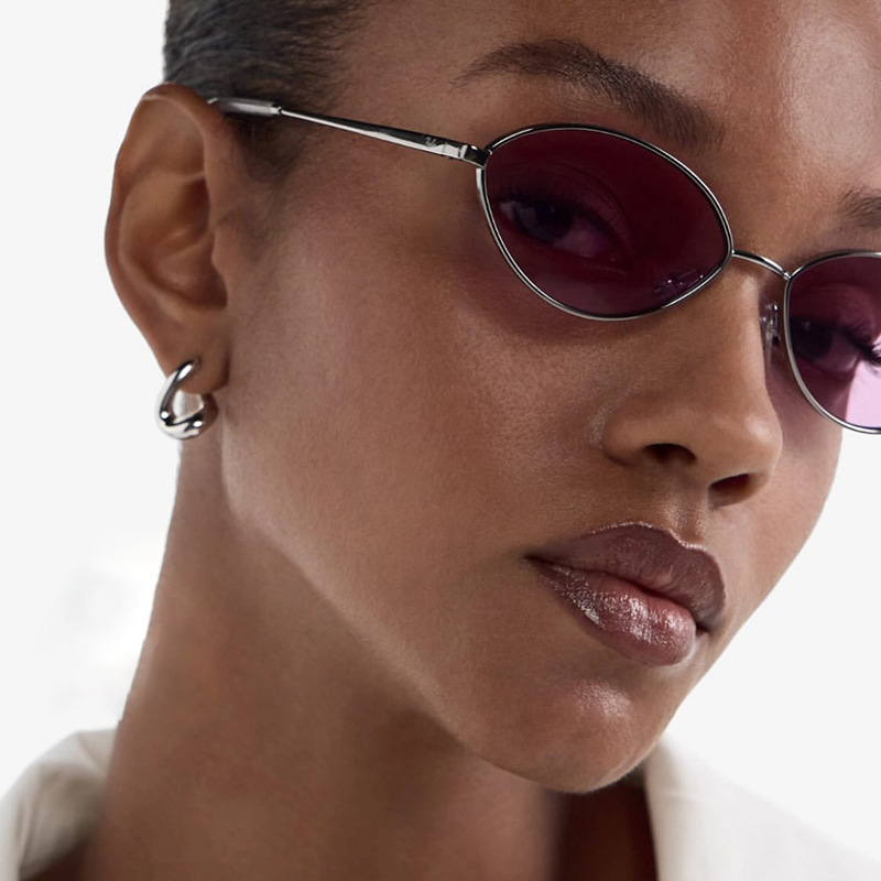Retro Cat eye Woman Sunglasses - Metal Photo Panel avaliação e preço