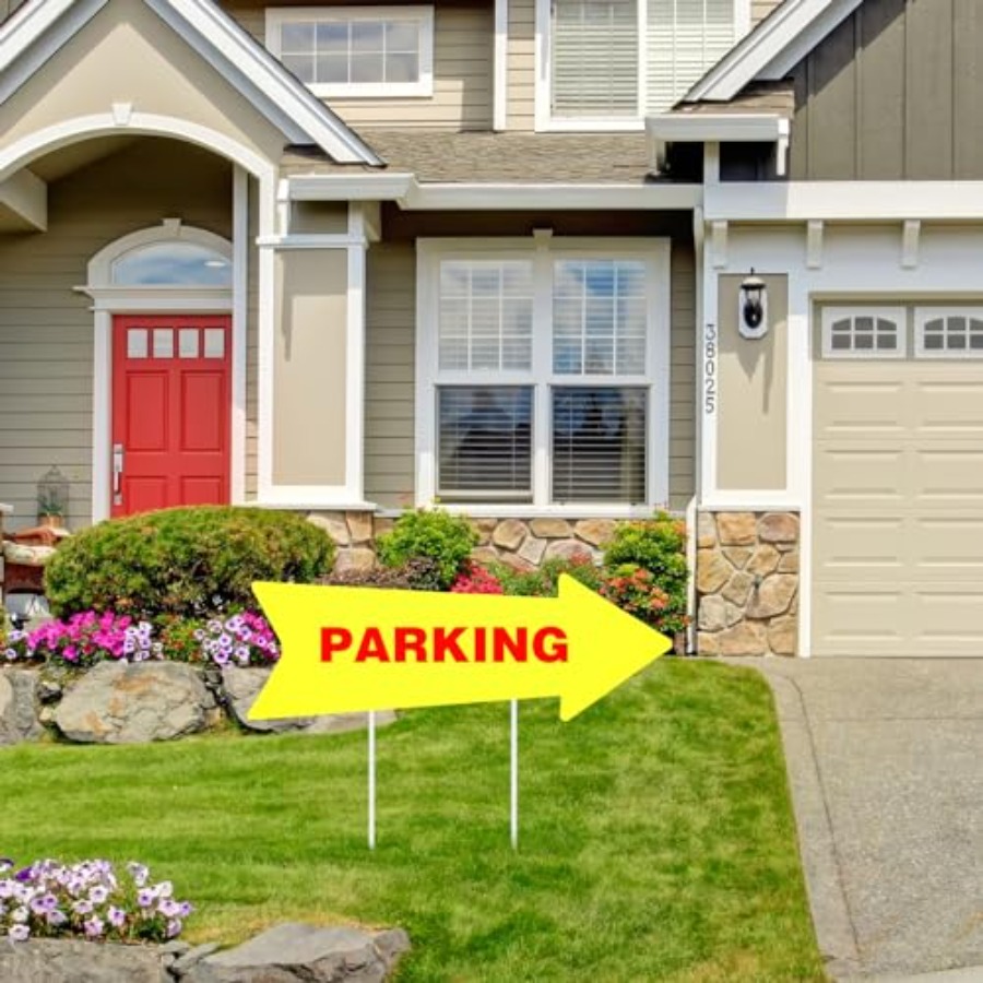 12 Pcs Arrow Signs with Stakes - Yard Sign Blank avaliação e preço