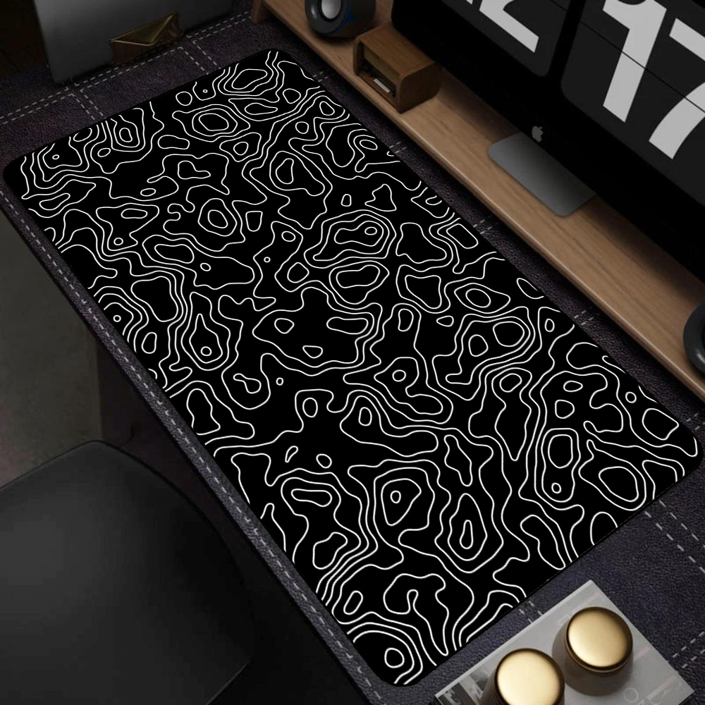 Large Black and White Art Mous - Mouse Pad Blank Sublimation avaliação e preço