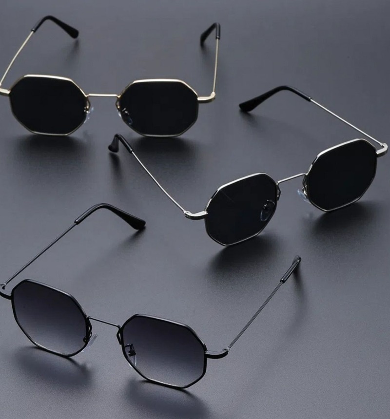 Sexy Small Square Sunglasses W - Metal Photo Panel avaliação e preço